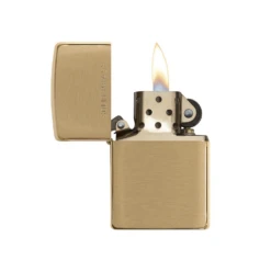 Zippo 204 Brushed Solid Brass - Refillable Windproof Lighter -Montanic Sale Store zippo 204 2