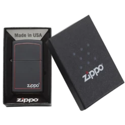 Zippo 218ZB Classic Black And Red Zippo - Refillable Windproof Lighter -Montanic Sale Store zippo 218zb 2