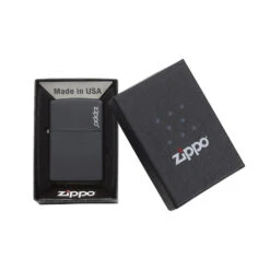 Zippo 218ZL Black Matte With Zippo Logo - Refillable Windproof Lighter -Montanic Sale Store zippo 218zl 4