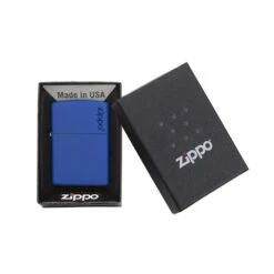 Zippo Royal 229ZL Blue Matte With Zippo Logo - Refillable Windproof Lighter -Montanic Sale Store zippo 229zl 4