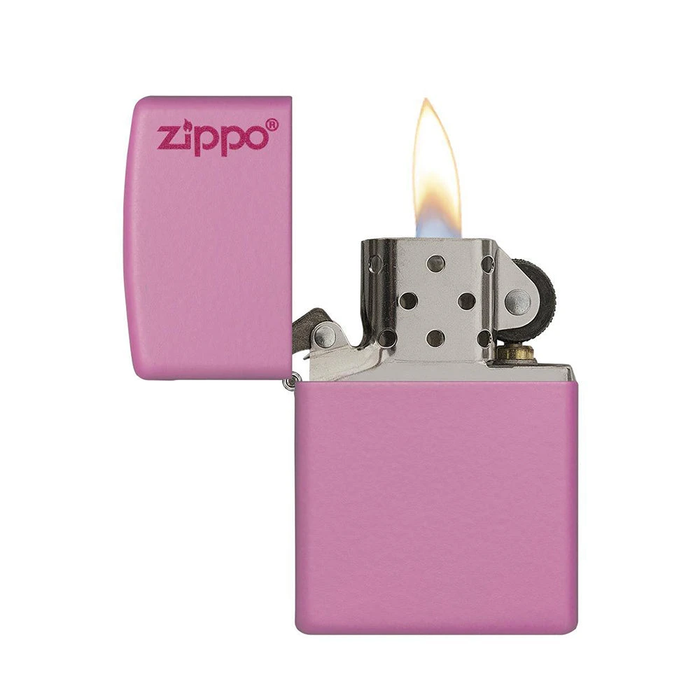 Zippo 238ZL Pink Matte With Zippo Logo - Refillable Windproof Lighter 2 Zippo 238ZL Pink Matte With Zippo Logo - Refillable Windproof Lighter - Image 2