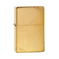 Zippo 240 Brushed Brass Vintage With Slashes -Montanic Sale Store zippo 240 2