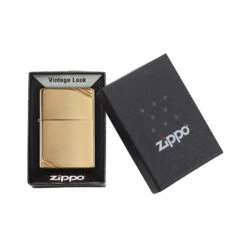 Zippo 270 High Polish Brass Vintage With Slashes - Refillable Windproof Lighter -Montanic Sale Store zippo 270 5